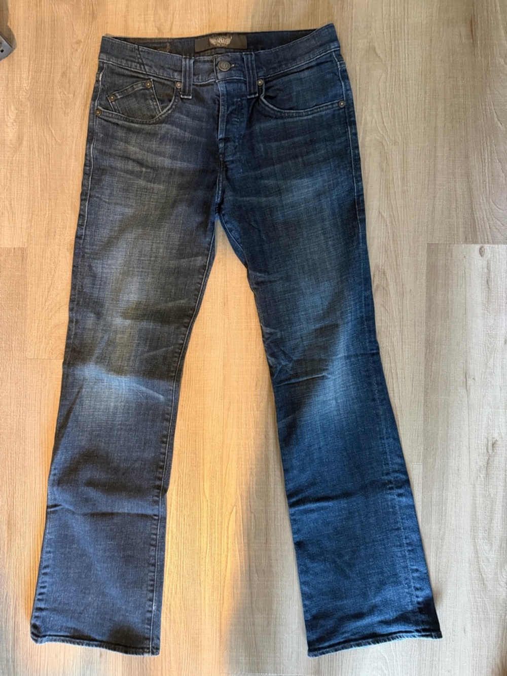 Rock & Republic Men's Dark Blue Straight-Leg Jeans